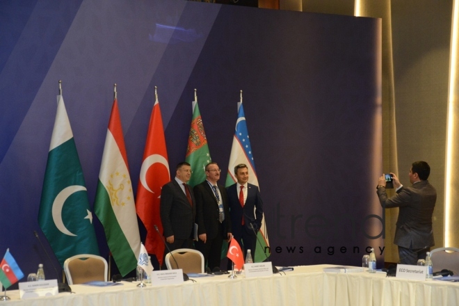 At the meeting of IT ministers of Economic Cooperation Organization (ECO). Azerbaijan, Baku, december 5, 2017