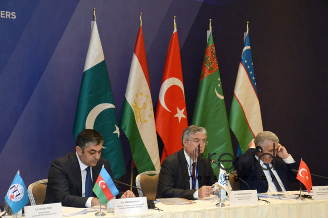 At the meeting of IT ministers of Economic Cooperation Organization (ECO). Azerbaijan, Baku, december 5, 2017