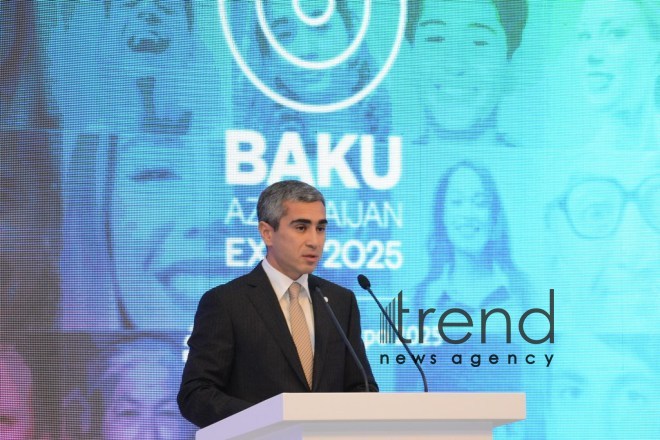 Bakının "Ekspo 2025" Ümumdünya sərgisinə ev sahibliyinə namizəd şəhər olması ilə bağlı təqdimat keçirilib. Azərbaycan, Bakı, 14 dekabr, 2017