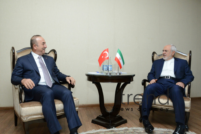 Azerbaijani, Turkey, Iranian FMs held meeting. Azerbaijan, Baku, 20 december 2017