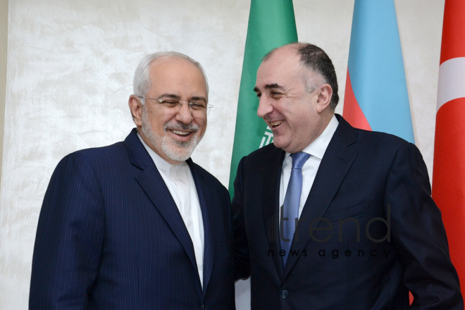 Azerbaijani, Turkey, Iranian FMs held meeting. Azerbaijan, Baku, 20 december 2017