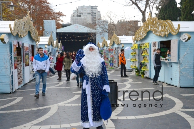 Baku preparing for New Year celebration (part 2). Azerbaijan, Baku, december 28, 2017