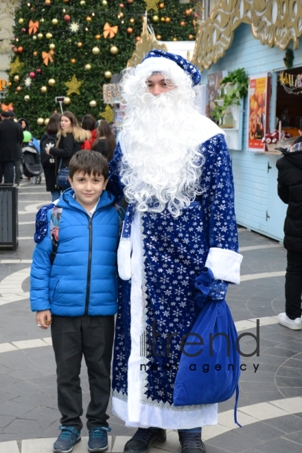 Baku preparing for New Year celebration (part 2). Azerbaijan, Baku, december 28, 2017