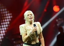 71-years-old Turkish superstar Ajda Pekkan gave concert in Baku