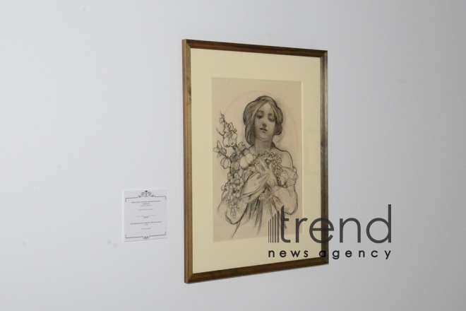 An exhibition entitled "Alphonse Mucha: in search of beauty" has opened at the Heydar Aliyev Center. Azerbaijan, Baku, february 17, 2018