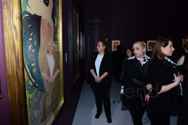 An exhibition entitled "Alphonse Mucha: in search of beauty" has opened at the Heydar Aliyev Center. Azerbaijan, Baku, february 17, 2018