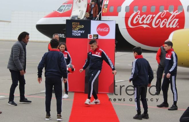 FIFA Dünya Kuboku Bakıya gətirilib. Azerbaijan, Baku, february 9, 2018