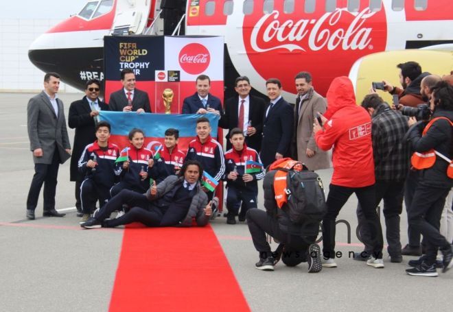 FIFA Dünya Kuboku Bakıya gətirilib. Azerbaijan, Baku, february 9, 2018