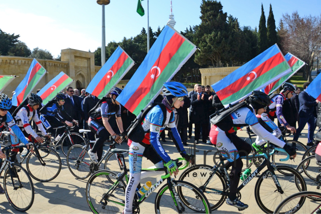 Baku celebrates Day of Physical Education and Sports.  Azerbaijan, 5 march, 2018