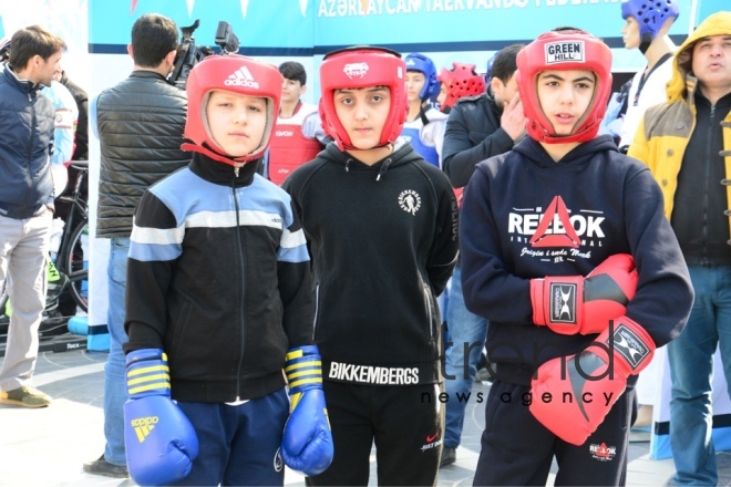 Baku celebrates Day of Physical Education and Sports.  Azerbaijan, 5 march, 2018