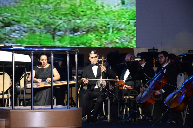 Fifth International Festival " World of Mugham" opened at Heydar Aliyev Palace. Azerbaijan, Baku, march 9, 2018
