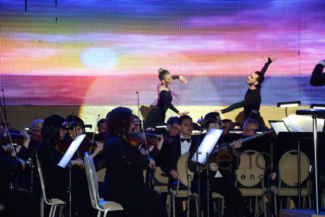 Fifth International Festival " World of Mugham" opened at Heydar Aliyev Palace. Azerbaijan, Baku, march 9, 2018
