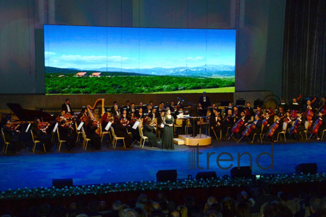 Fifth International Festival " World of Mugham" opened at Heydar Aliyev Palace. Azerbaijan, Baku, march 9, 2018
