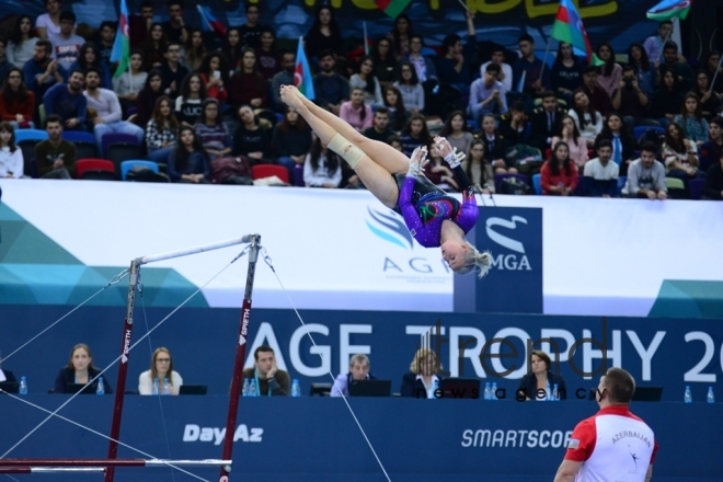 Bakıda idman gimnastikası üzrə Dünya Kuboku keçirilir. Azərbaycan, Bakı, 16 mart, 2018