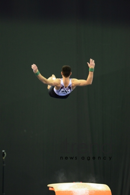 Bakıda idman gimnastikası üzrə Dünya Kuboku keçirilir. Azərbaycan, Bakı, 16 mart, 2018