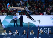 В Баку проходят соревнования Кубка мира по спортивной гимнастике