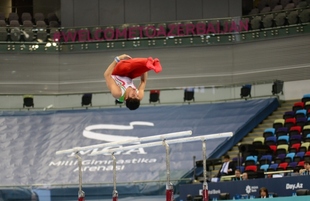 Bakıda idman gimnastikası üzrə Dünya Kuboku keçirilir. Azərbaycan, Bakı, 16 mart, 2018