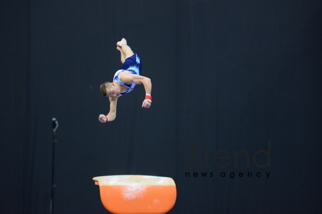 Best moments of FIG Artistic Gymnastics World Cup in photos. Azerbaijan, Baku, march 19, 2018