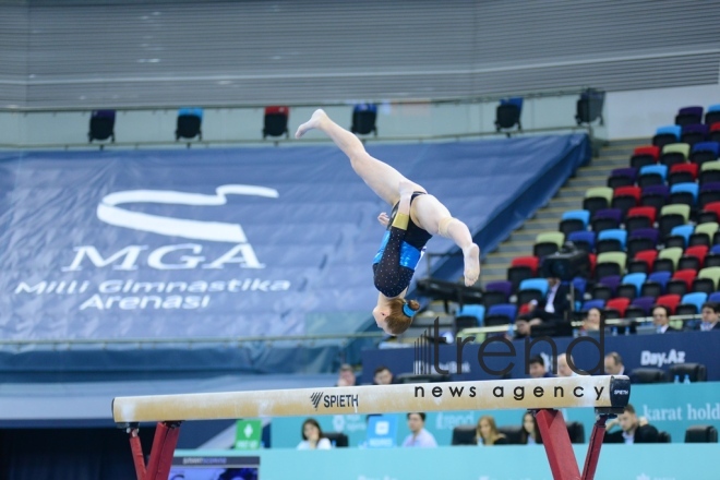 Best moments of FIG Artistic Gymnastics World Cup in photos. Azerbaijan, Baku, march 19, 2018