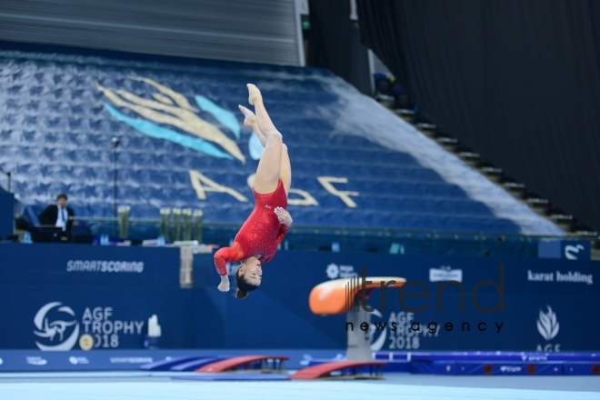 Best moments of FIG Artistic Gymnastics World Cup in photos. Azerbaijan, Baku, march 19, 2018