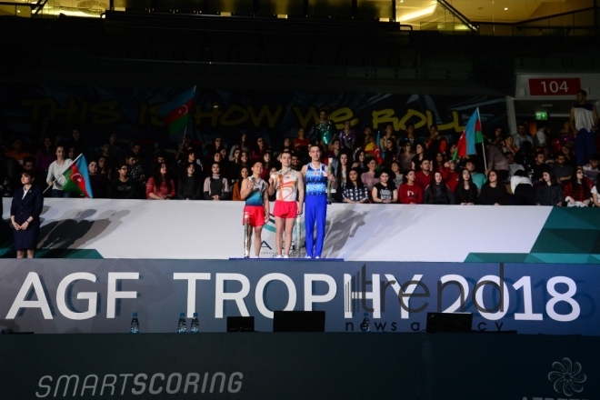 Best moments of FIG Artistic Gymnastics World Cup in photos. Azerbaijan, Baku, march 19, 2018