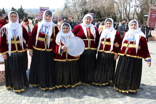 Baku residents, guests celebrating Novruz holiday. Azerbaijan, Baku, march 19, 2018