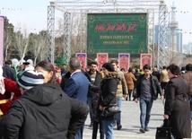 Baku residents, guests celebrating Novruz holiday