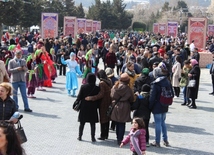 Baku residents, guests celebrating Novruz holiday