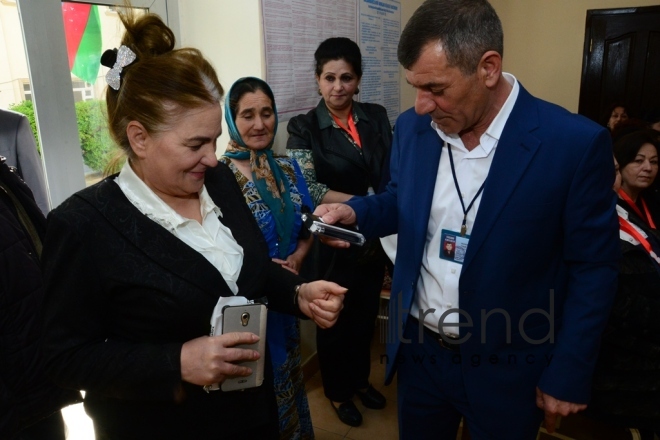 Voting in presidential election starts in Azerbaijan. Azerbaijan, Baku, april 11 , 2018