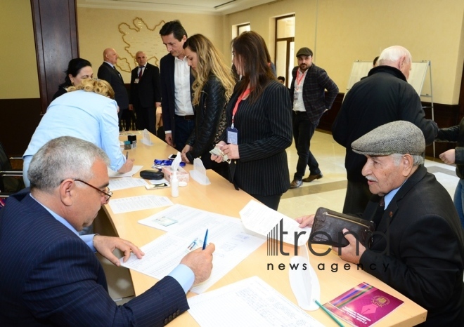 Voting in presidential election starts in Azerbaijan. Azerbaijan, Baku, april 11 , 2018