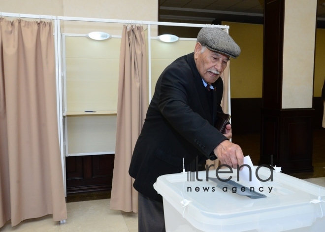 Voting in presidential election starts in Azerbaijan. Azerbaijan, Baku, april 11 , 2018