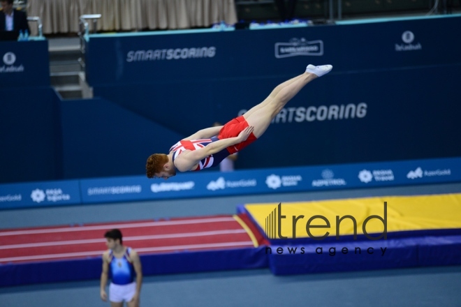 Bakıda batut gimnastikası, ikili mini-batut və tamblinq üzrə 26-cı Avropa çempionatında yaddaqalan mƏqamlar.Azərbaycan, Bakı, 13 aprel  2018 
 
