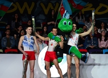 В Баку состоялась церемония закрытия XXVI Чемпионата Европы по прыжкам на батуте