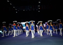 В Баку состоялась церемония закрытия XXVI Чемпионата Европы по прыжкам на батуте