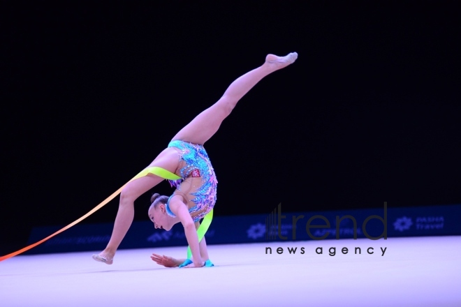 Bakıda gənc bədii gimnastların iştirakı ilə “AGF Junior Trophy” beynəlxalq turnirinə start verilib . Azərbaycan Bakı 23 aprel  2018