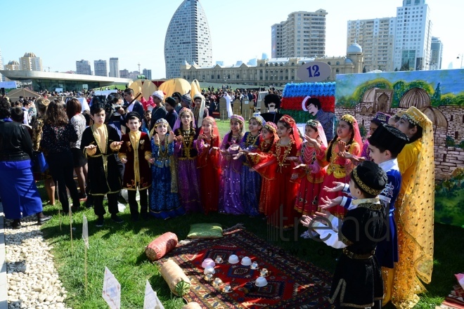 Reading day held at Heydar Aliyev Center’s park. Azerbaijan, Baku, april 26 , 2018
