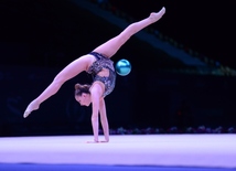 Baku hosts solemn opening ceremony of FIG World Cup in Rhythmic Gymnastics.