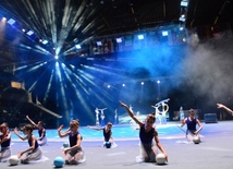 Baku hosts solemn opening ceremony of FIG World Cup in Rhythmic Gymnastics.