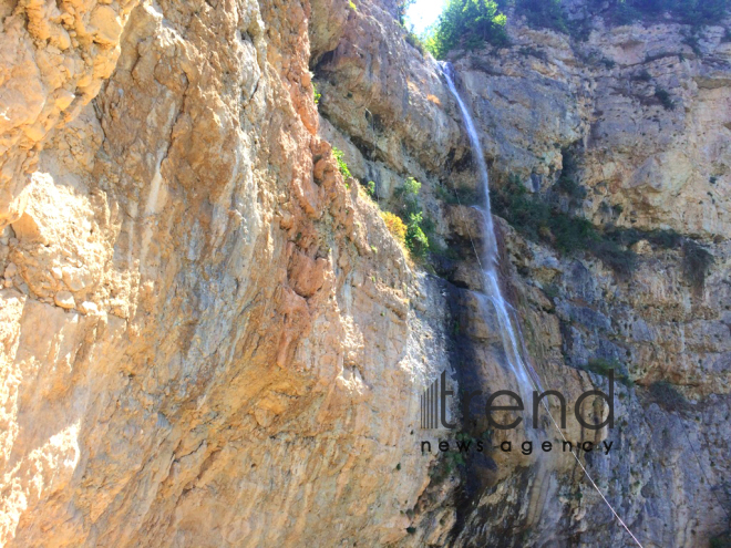 Afurja waterfall, Guba. Azerbaijan, Guba,may 22, 2018
