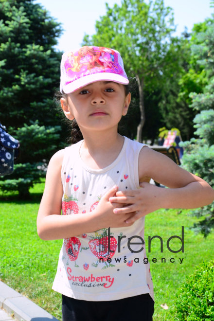 1 июня - Международный день защиты детей Азербайджан. Баку. 1 июня 2018 