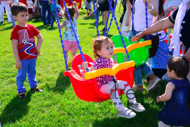 Children Festival in Heydar Aliyev Center park Azerbaijan, Baku, 1 june 2018