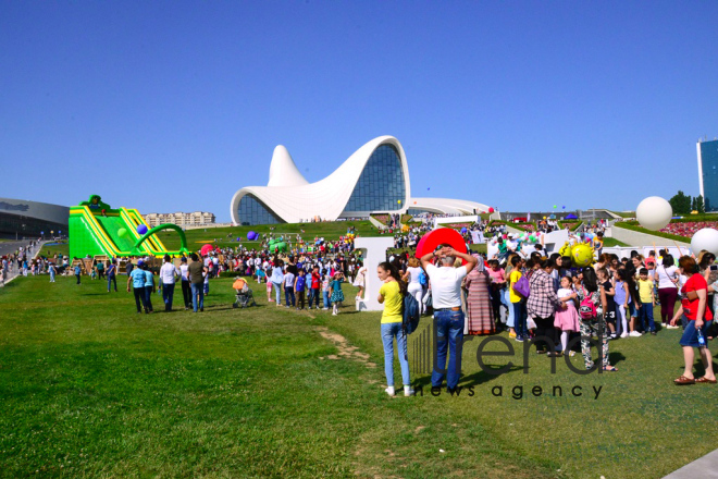 Children Festival in Heydar Aliyev Center park Azerbaijan, Baku, 1 june 2018