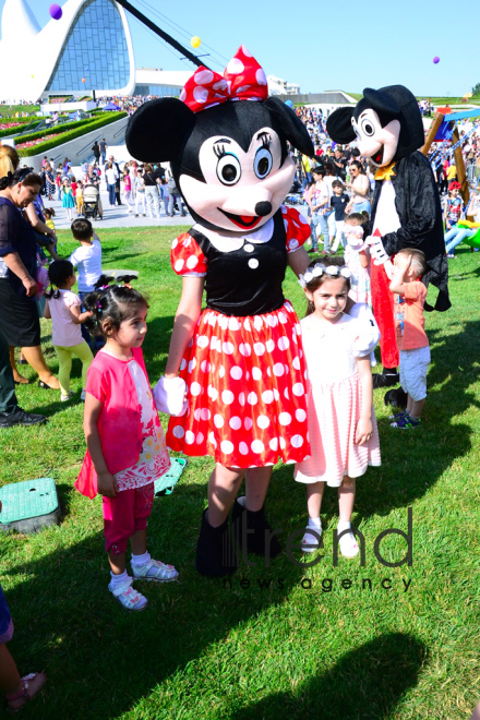 Children Festival in Heydar Aliyev Center park Azerbaijan, Baku, 1 june 2018