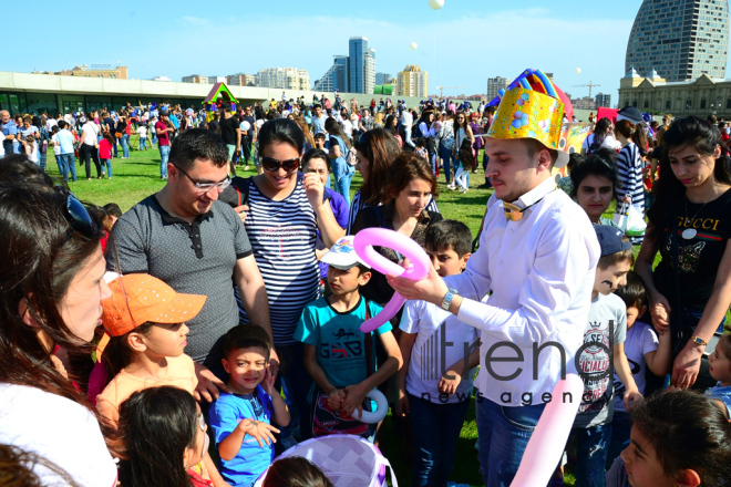 Children Festival in Heydar Aliyev Center park Azerbaijan, Baku, 1 june 2018