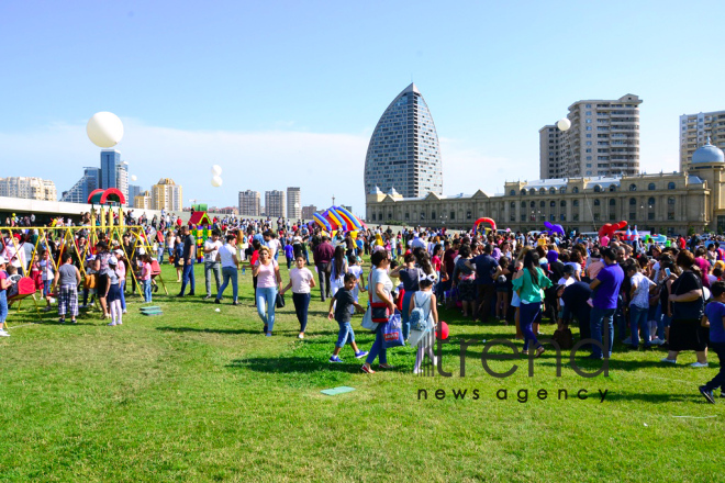 Children Festival in Heydar Aliyev Center park Azerbaijan, Baku, 1 june 2018