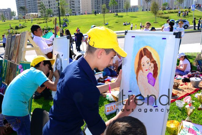 Children Festival in Heydar Aliyev Center park Azerbaijan, Baku, 1 june 2018