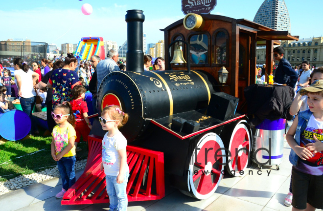 Children Festival in Heydar Aliyev Center park Azerbaijan, Baku, 1 june 2018