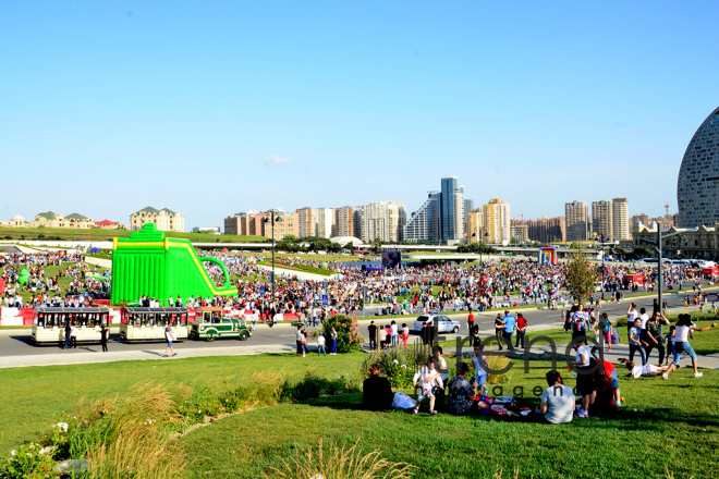 Children Festival in Heydar Aliyev Center park Azerbaijan, Baku, 1 june 2018