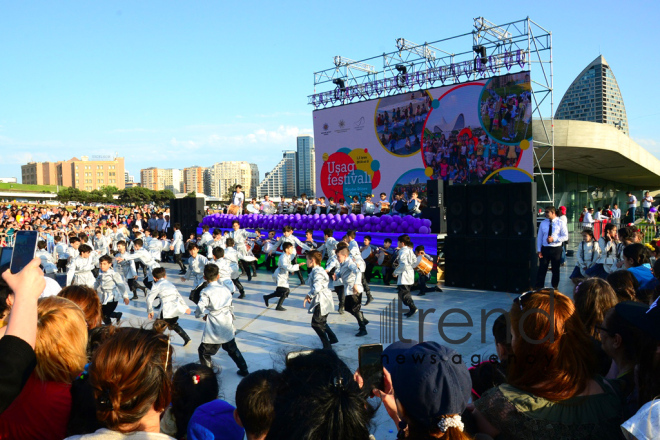 Children Festival in Heydar Aliyev Center park Azerbaijan, Baku, 1 june 2018