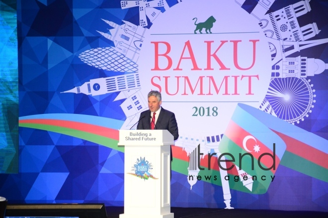 The Baku Summit of the Alliance of Conservatives and Reformists in Europe  Azerbaijan, Baku,June 9 2018
